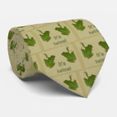 Groene boomkikker Het is tweeling! Stropdas (Opgerold)