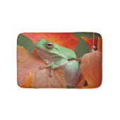 Groene boomkikker in Herfst Badmat (Voorkant)