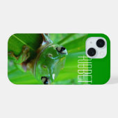 Groene Boomkikker iPhone 15 Case (Achterkant horizontaal)