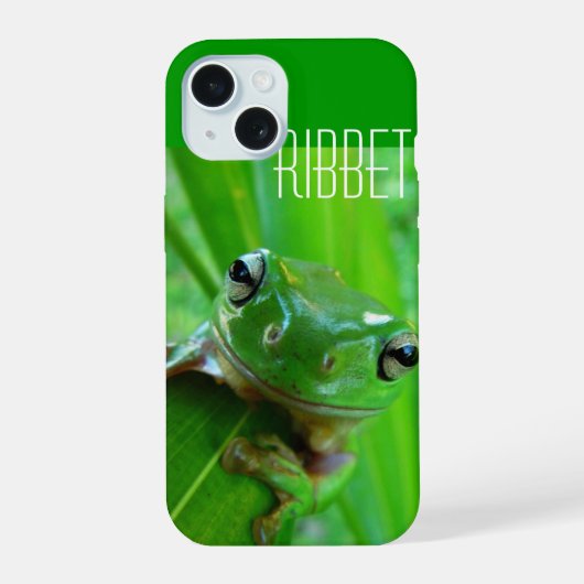 Groene Boomkikker iPhone 15 Case (Achterkant)