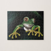 Groene boomkikker legpuzzel (Horizontaal)