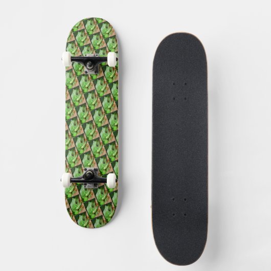 Groene boomkikker persoonlijk skateboard (Voorkant)