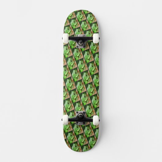 Groene boomkikker persoonlijk skateboard (Voorkant)