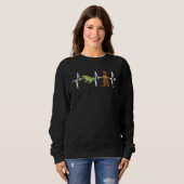 Groene boomkikker Rhodesian Ridgeback Heartbeat Do Trui (Voorkant volledig)