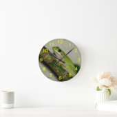 Groene boomkikker ronde klok (Huis)