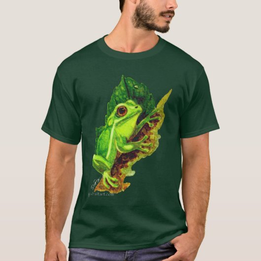 Groene boomkikker t-shirt (Voorkant)