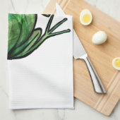 Groene boomkikker theedoek (Quarter Fold)