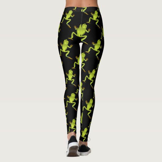 Groene boomkikkers leggings (Achterkant)