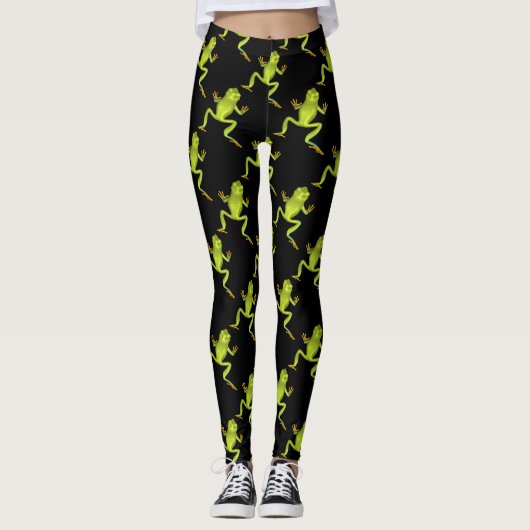 Groene boomkikkers leggings (Voorkant)
