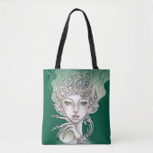Groene boompje tote bag (Voorkant)