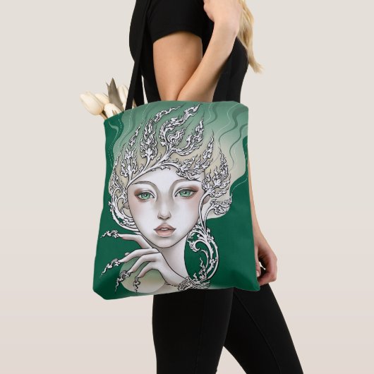 Groene boompje tote bag (Dichtbij)