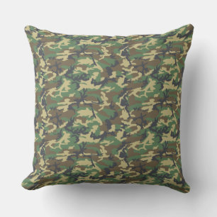 Groene boomschors Camo Style Pattern Buitenkussen