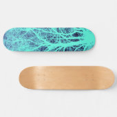 Groene boomsilhouet persoonlijk skateboard (Horizontaal)