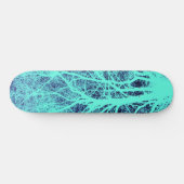 Groene boomsilhouet persoonlijk skateboard (Horizontaal)