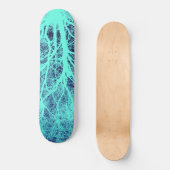 Groene boomsilhouet persoonlijk skateboard (Voorkant)