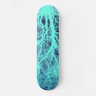 Groene boomsilhouet persoonlijk skateboard