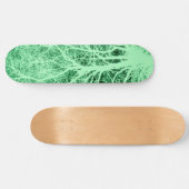 Groene boomsilhouet persoonlijk skateboard (Horizontaal)