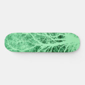 Groene boomsilhouet persoonlijk skateboard (Horizontaal)