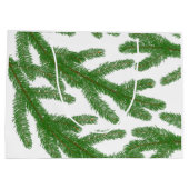 Groene boomtakken groot cadeauzakje (Achterkant)