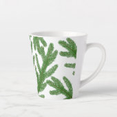 Groene boomtakken latte mok (Rechts)