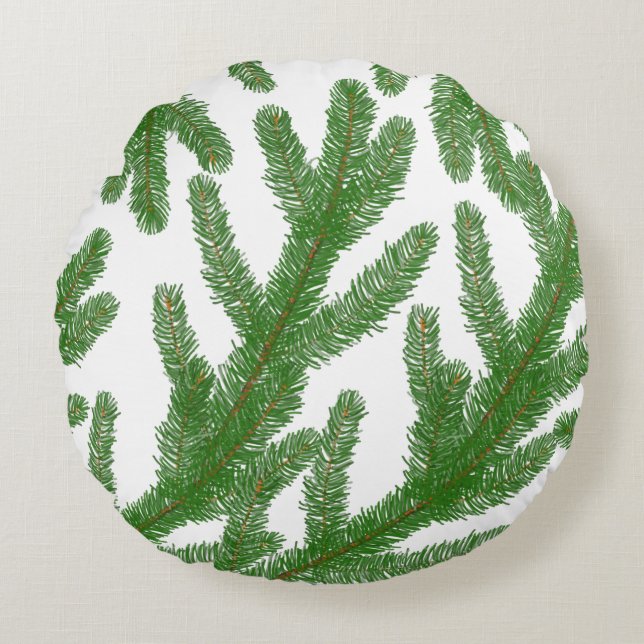 Groene boomtakken rond kussen (Voorkant)