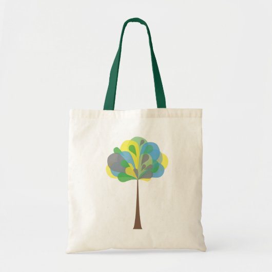 Groene boomtas tote bag (Voorkant)