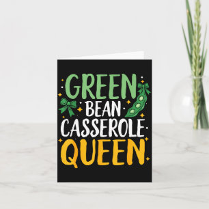 Groene Boon Cerole Koningin Keuken Grappige Thanks Kaart