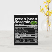 Groene Boon Cerole Voeding Voedingsfeiten Grappig Kaart (Gele Bloem)