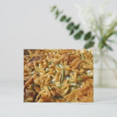 Groene Boonenschotel Recept Briefkaart (Staand voorkant)