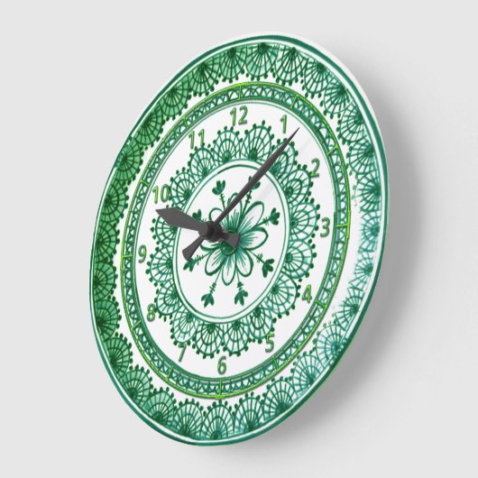   groene bord grote klok (Hoek)