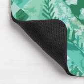 Groene bord printbloemen bladeren muismat (Hoek)