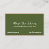 Groene bordbasis visitekaartje (Achterkant)