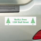 Groene borstboom bumpersticker (Op auto)