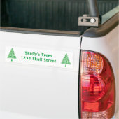 Groene borstboom bumpersticker (Op Truck)