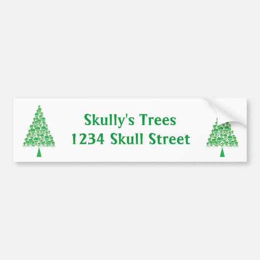 Groene borstboom bumpersticker (Voorkant)