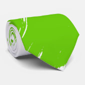 Groene Borstel Modern Witte Achtergrond Stropdas (Opgerold)
