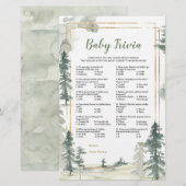 Groene Bos Avontuur Baby Trivia Spel (Voorkant / Achterkant)