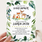 Groene Bos Baby Shower Kaart