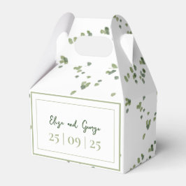 Groene Bos Bruiloft Thema Alles in Eén Uitnodiging Bedankdoosjes