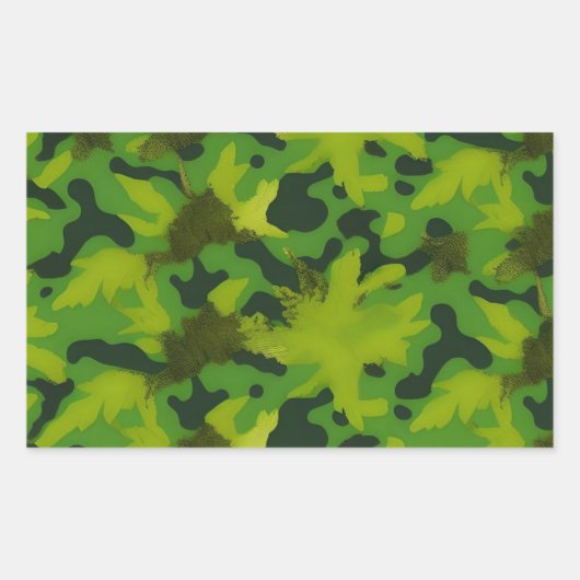 Groene Bos Camo Sticker Ammo Kan Opbergbak (Voorkant)