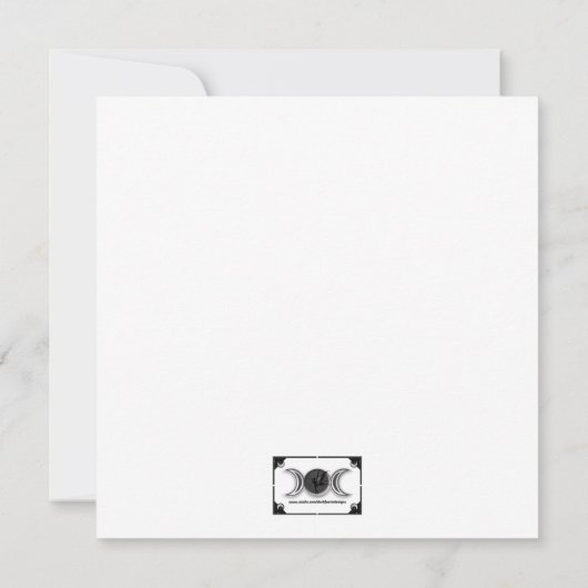  groene bos heks Kaart (Achterkant)