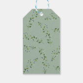 Groene Bos Mooie Bosdieren Baby Shower Cadeaulabel (Achterkant)