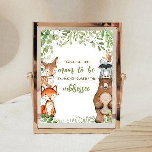 Groene Bos Shower Envelop Station Bord Poster