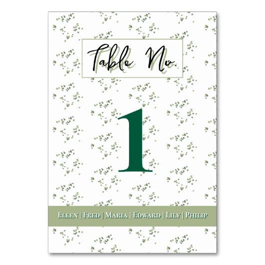 Groene bos-thema All-in-One trouwuitnodiging Kaart (Voorkant)