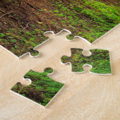 Groene Bos Wandelpad Schilderachtig Legpuzzel (Zijkant)