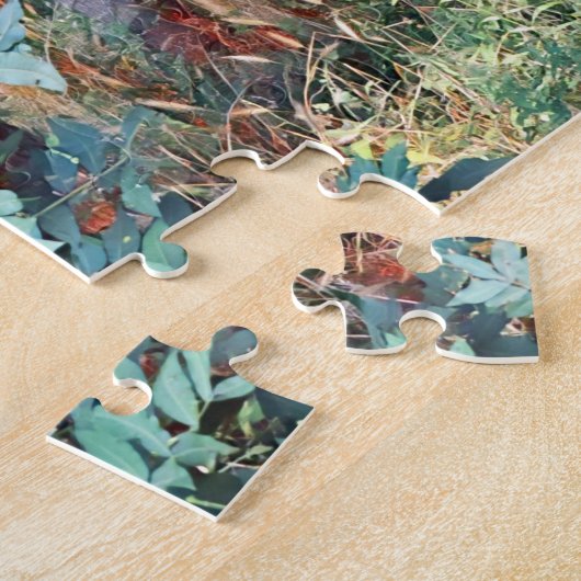 Groene Bosbossen Hiking Puzzle Legpuzzel (Zijkant)