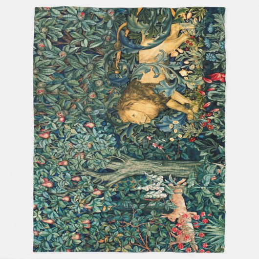 GROENE, BOSBOUWDIEREN, LEVENS EN HARENFlorenz Fleece Deken (Voorkant)