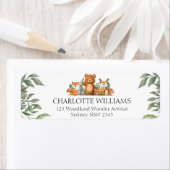 Groene Bosdieren Retouradreslabel Etiket (Insitu)