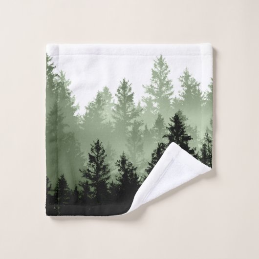 Groene bosdroom #1 #decor #art bad handdoek (Wasdoekje)