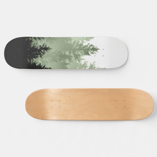 Groene bosdroom #1 #decor #art persoonlijk skateboard (Horizontaal)
